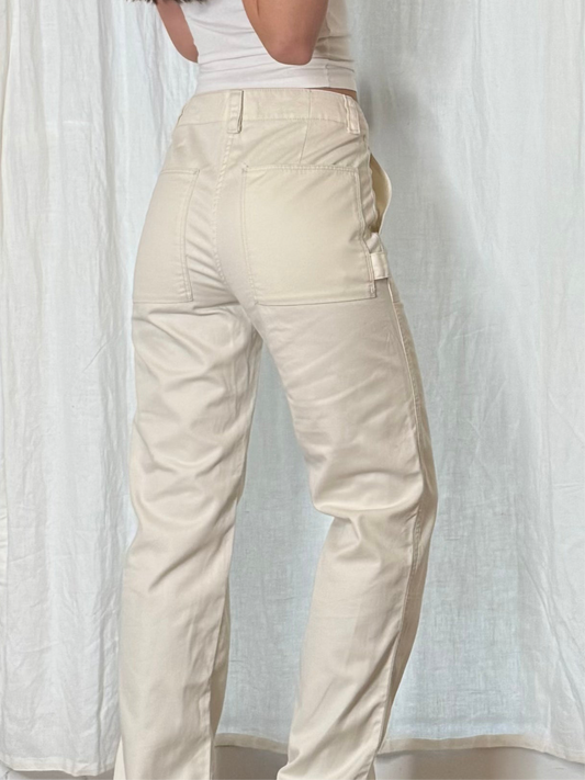 Off-White 100% Cotton Cargo Trousers M EU 38