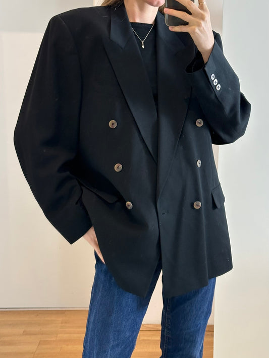 Vintage Black Blazer L/XL