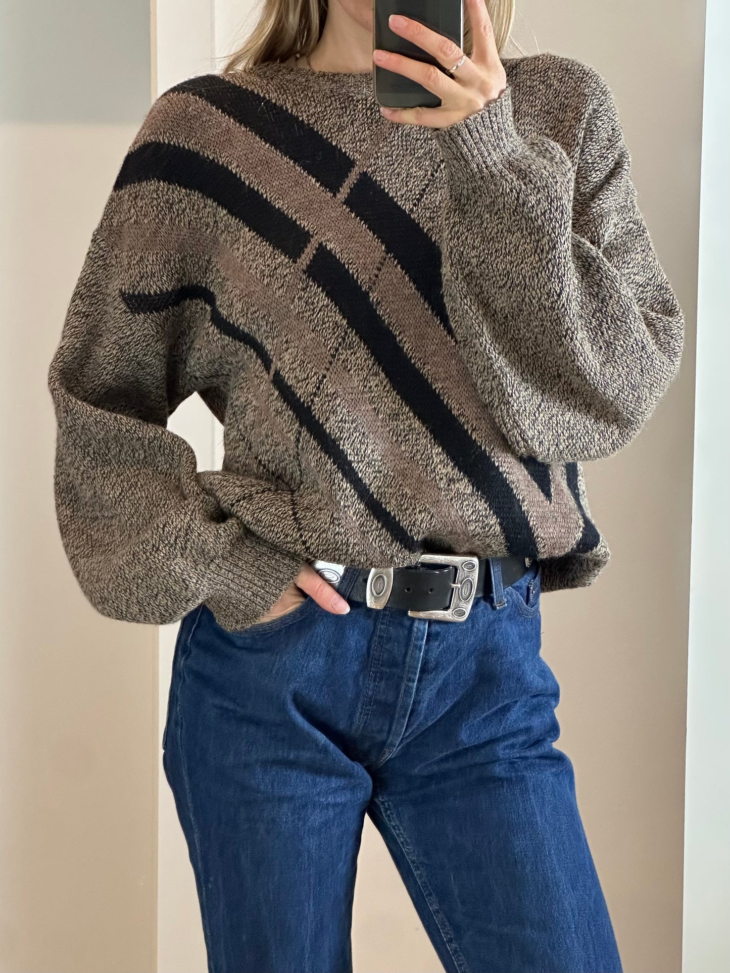 Vintage Brown Sweater L/XL