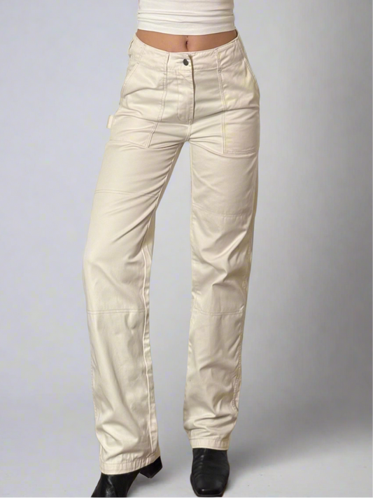 Off-White 100% Cotton Cargo Trousers M EU 38