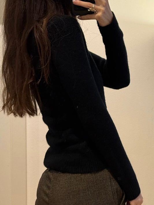 Vintage Black Mohair/Wool Sweater S