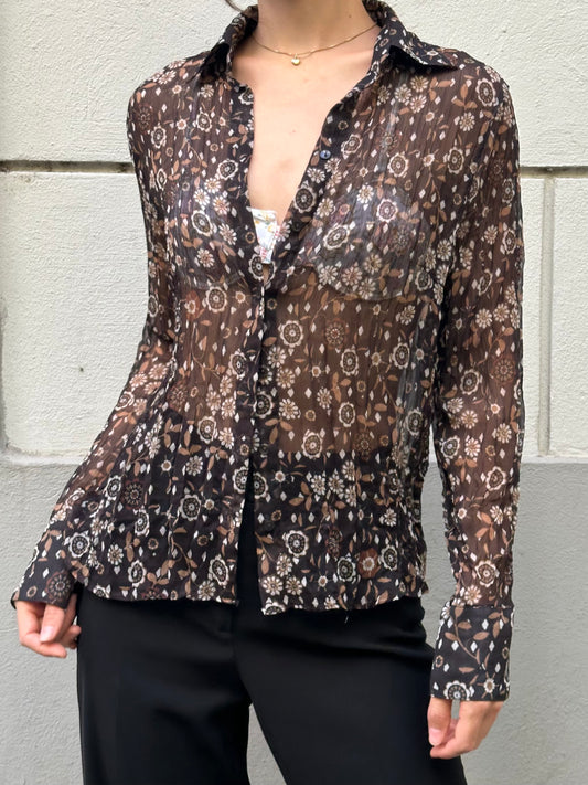 Garry Weber Printed Button Down Blouse S