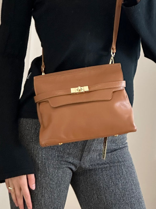 Brown Genuine Leather Bag S