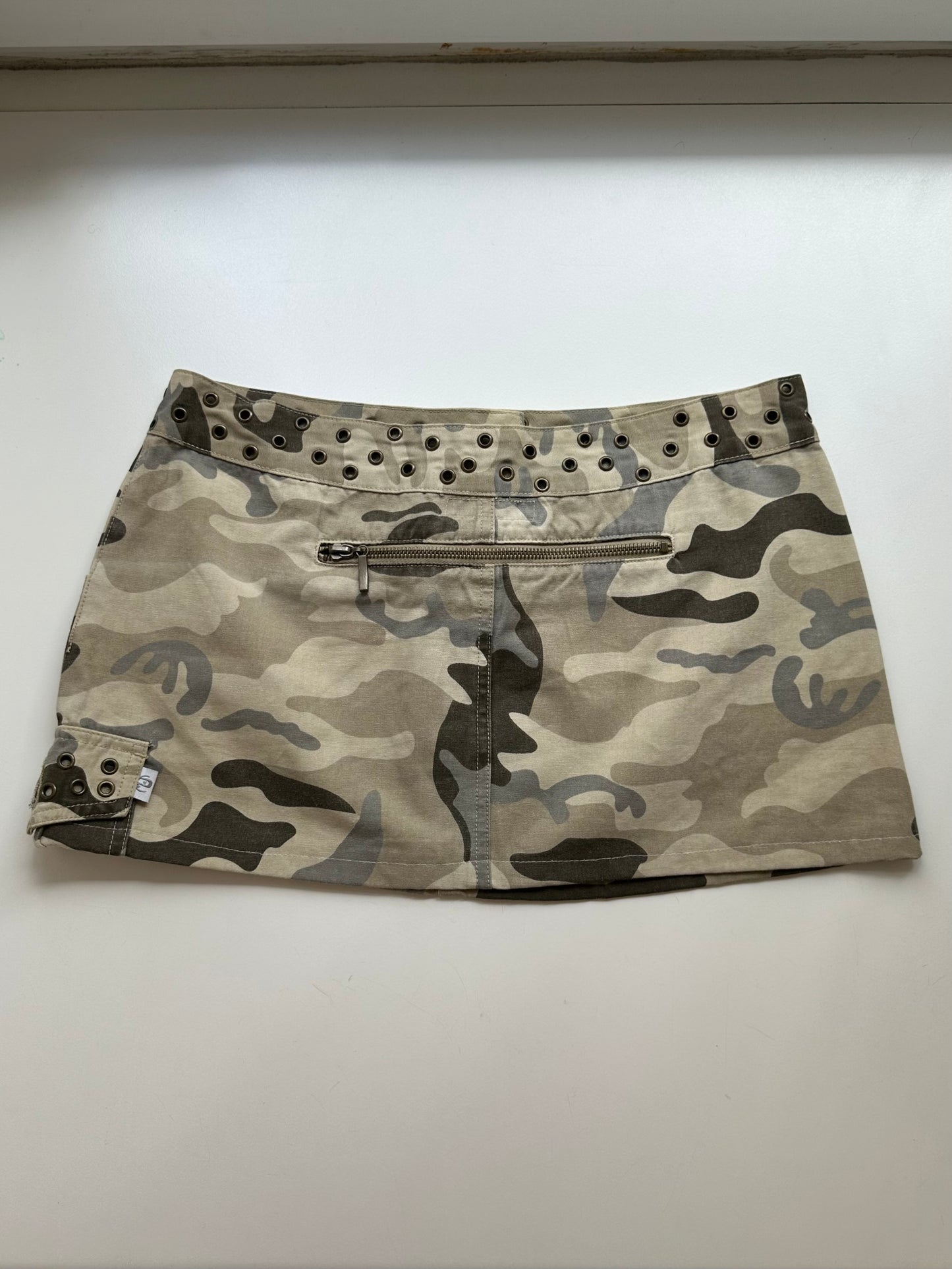 Vintage Camouflage Mini Skirt S