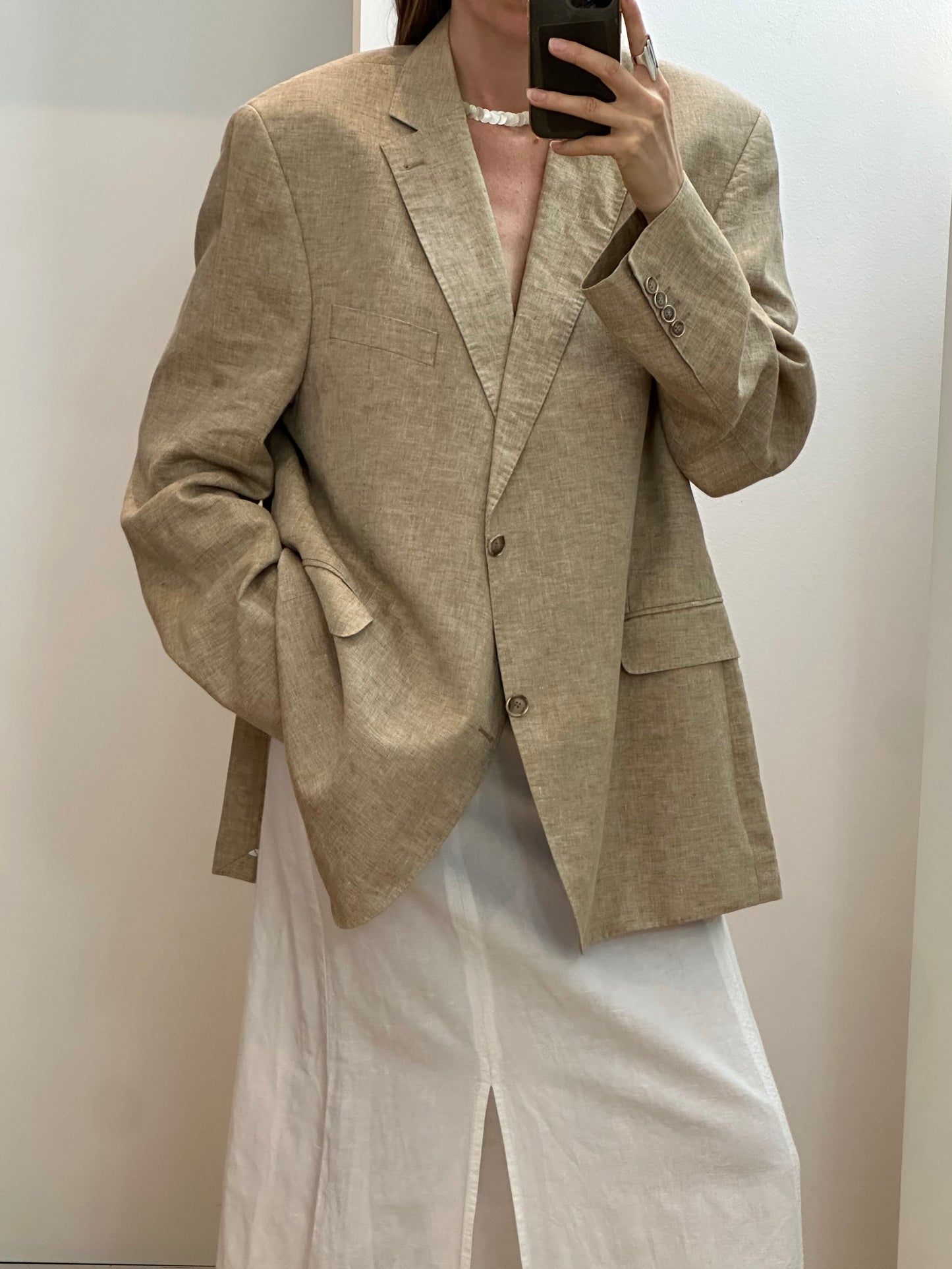 Moritz Tiller Vintage Linen Blazer XL