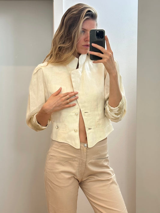 Vintage Linen Jacket S