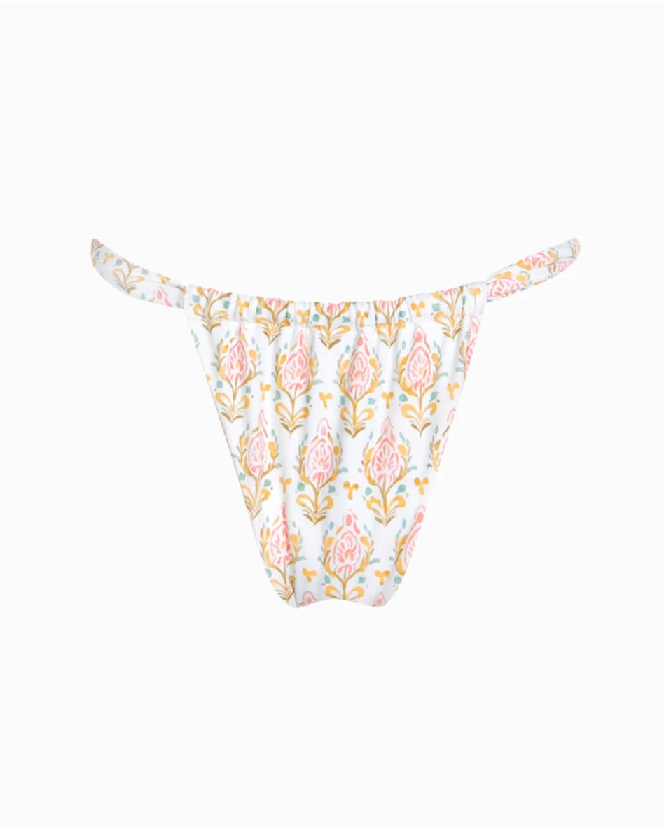 Granadilla Block Print Paisley Patterned Bikini Swimsuit Set