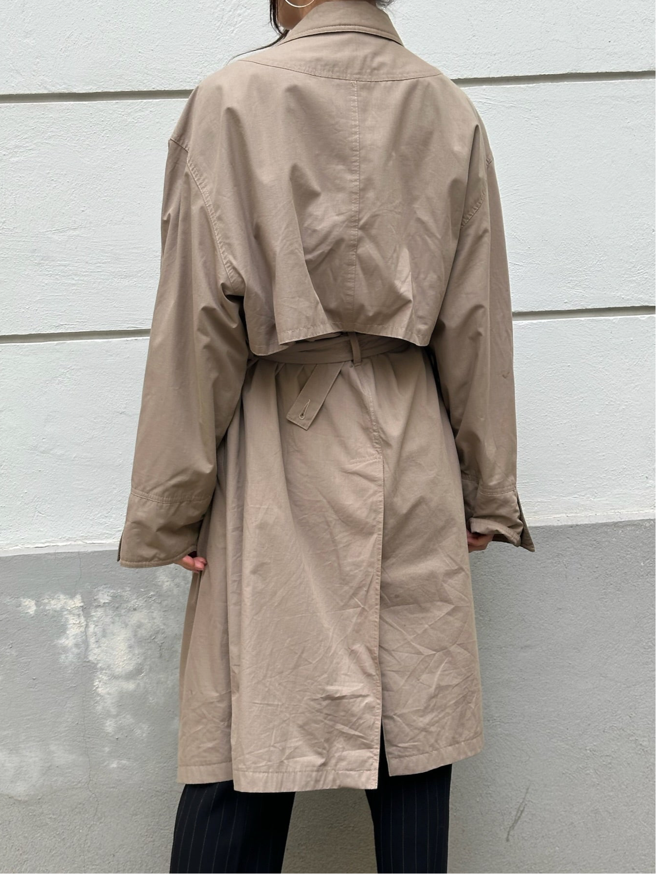 Vintage Beige/Khaki Trench Coat M/L