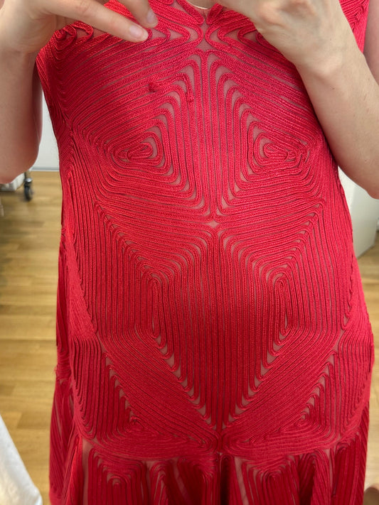 JS Collections Red Dress M/L