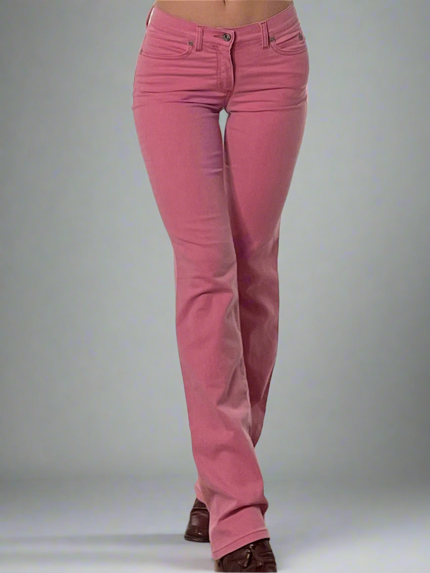 Vintage 100% Cotton Extra Long Pink Denim Jeans XS EU 32