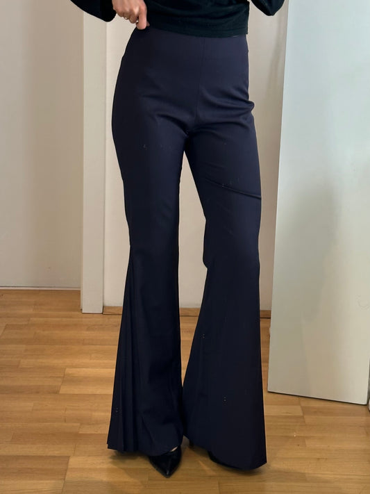 Vintage Flared Dark Purple Trousers S