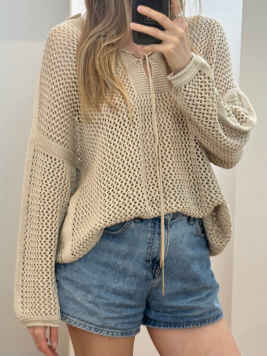 MarcCain Cotton Knit Sweater L
