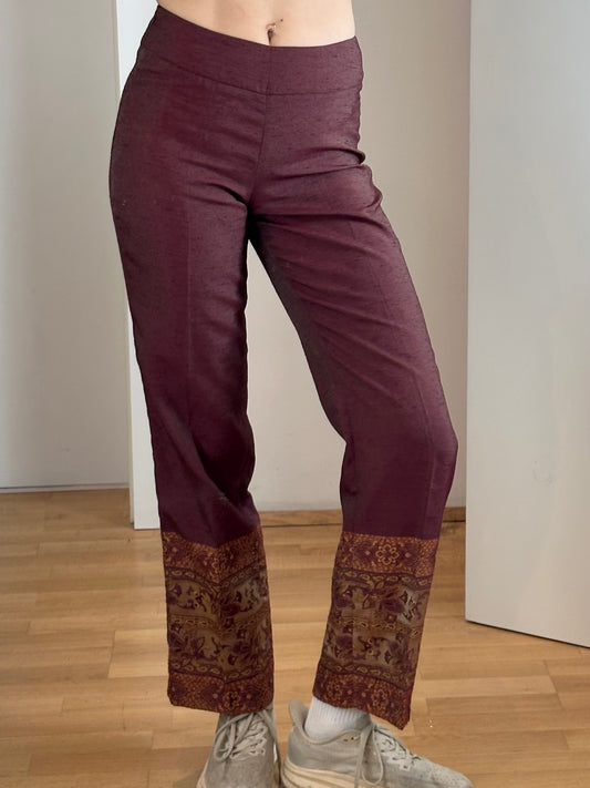 Vintage Burgundy Trousers S