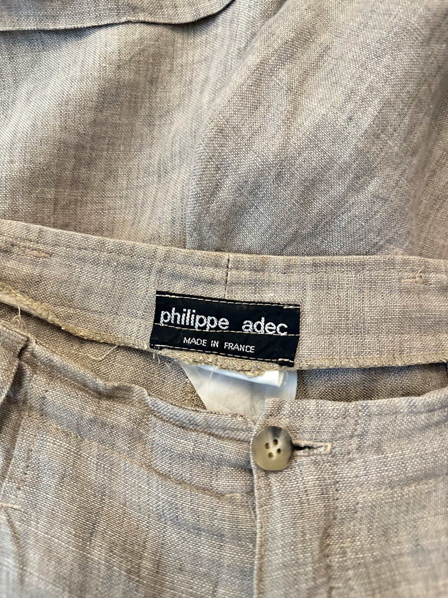Vintage 100% Linen Brown High Waisted Shorts XS/S