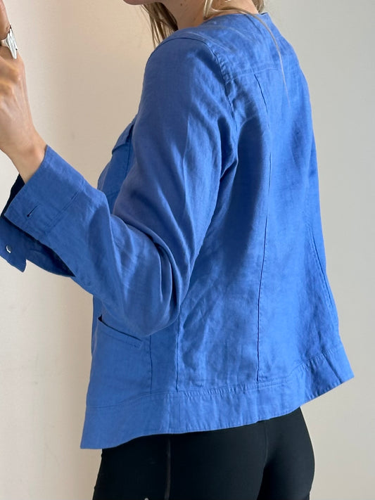 Vintage Linen Blazer M