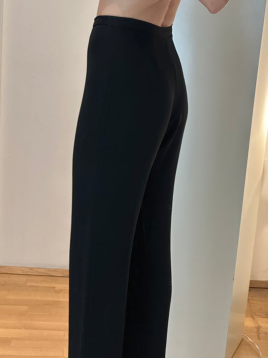 Vintage Straight Black Trousers S