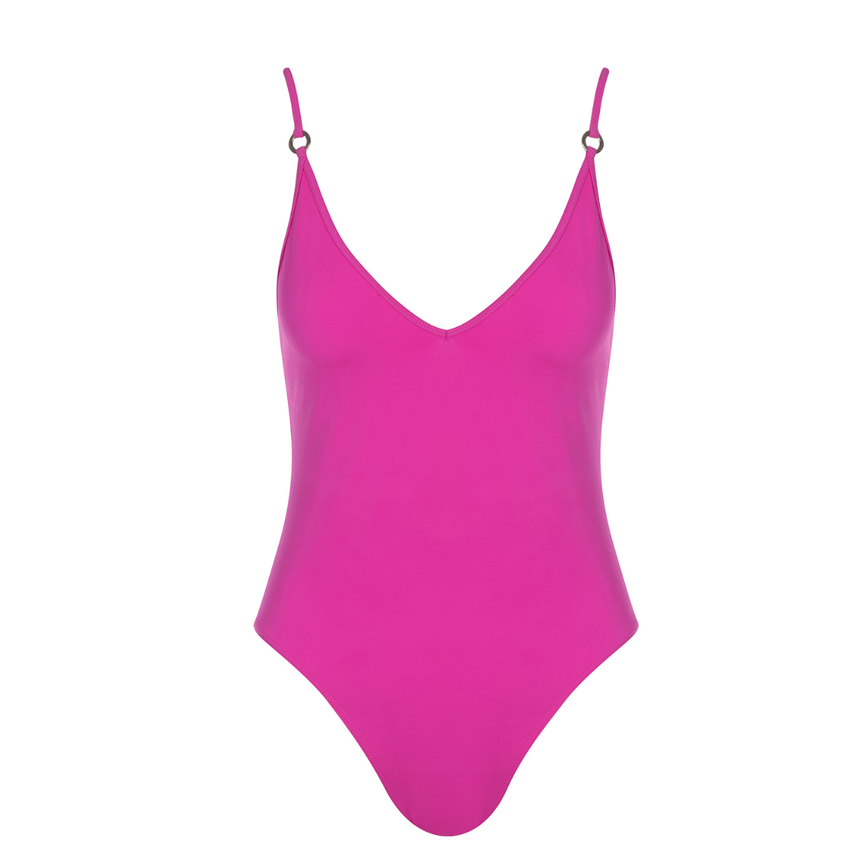 V-Neck One Piece Swimsuit
