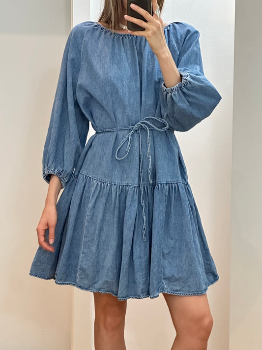 Cotton Long Sleeve Dress M