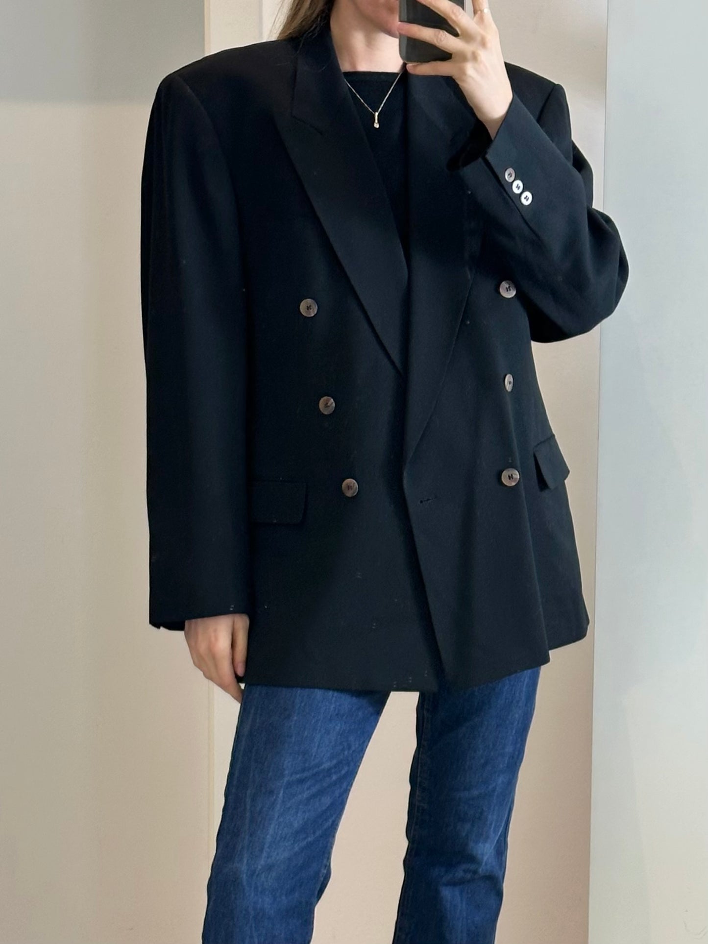 Vintage Black Blazer L/XL