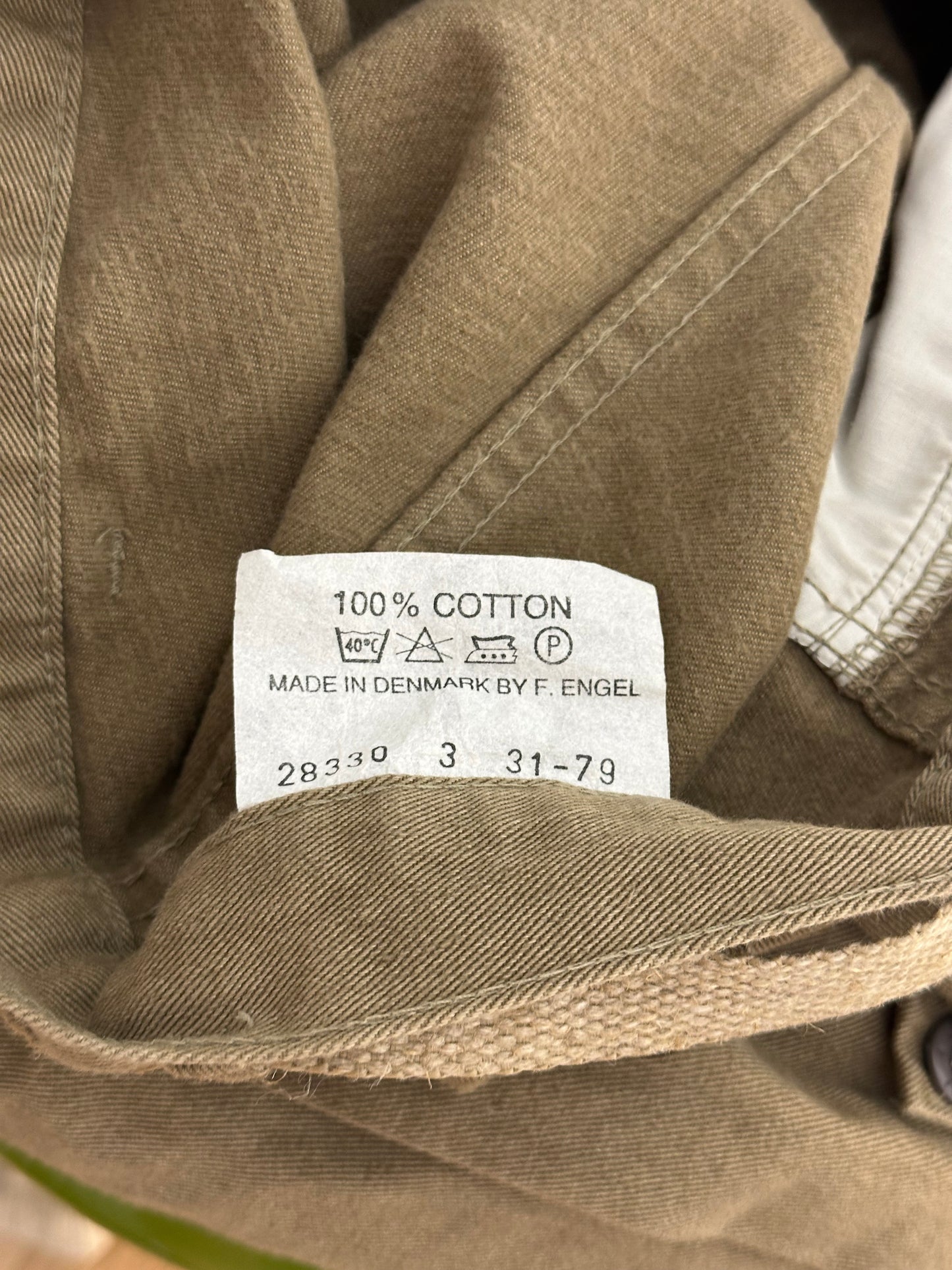 Vintage Khaki Cargo Cotton Trousers S