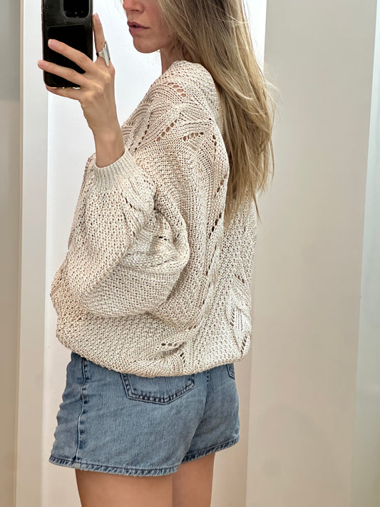 Vintage Handknit Sweater L