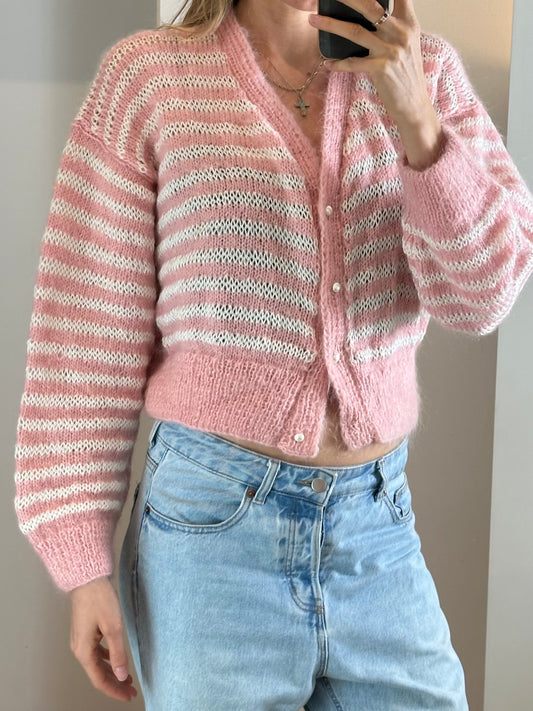 Vintage Hand Knit Cardigan S
