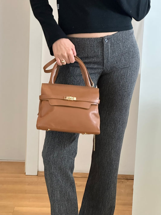 Brown Genuine Leather Bag S