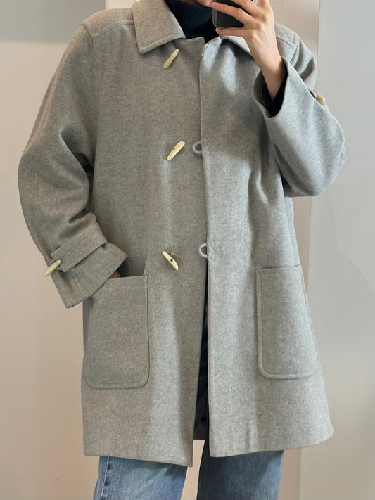 Vintage Gray Wool & Cashmere Coat M/L