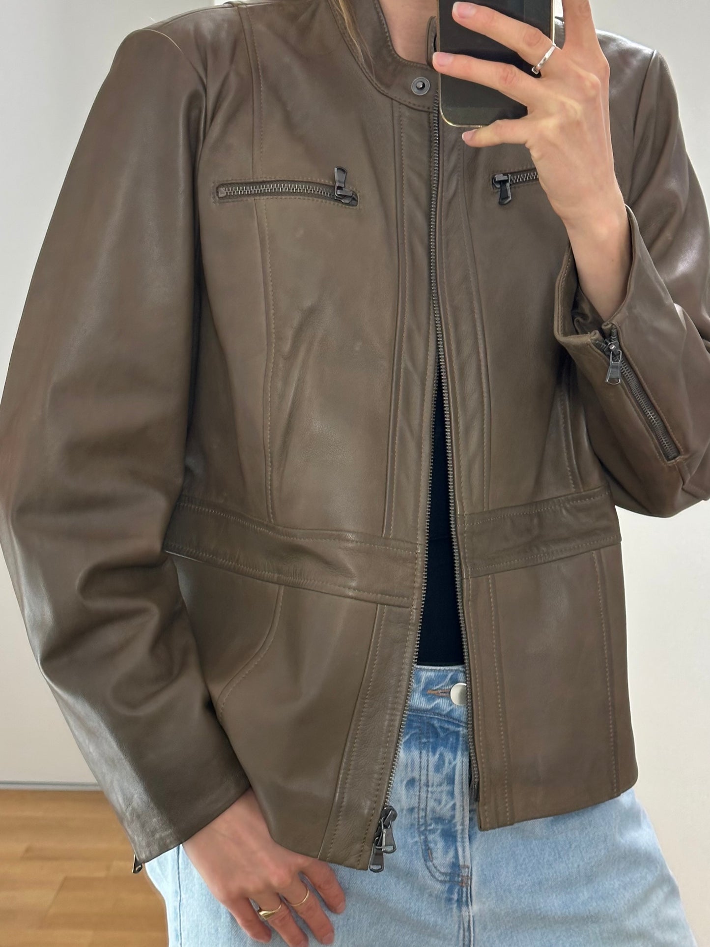 Vintage Genuine Leather Jacket M