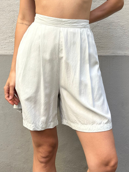 Vintage 100% Viscose Pastel Mint Blue/Green Shorts M