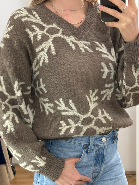 Vintage Cream Wool Sweater L