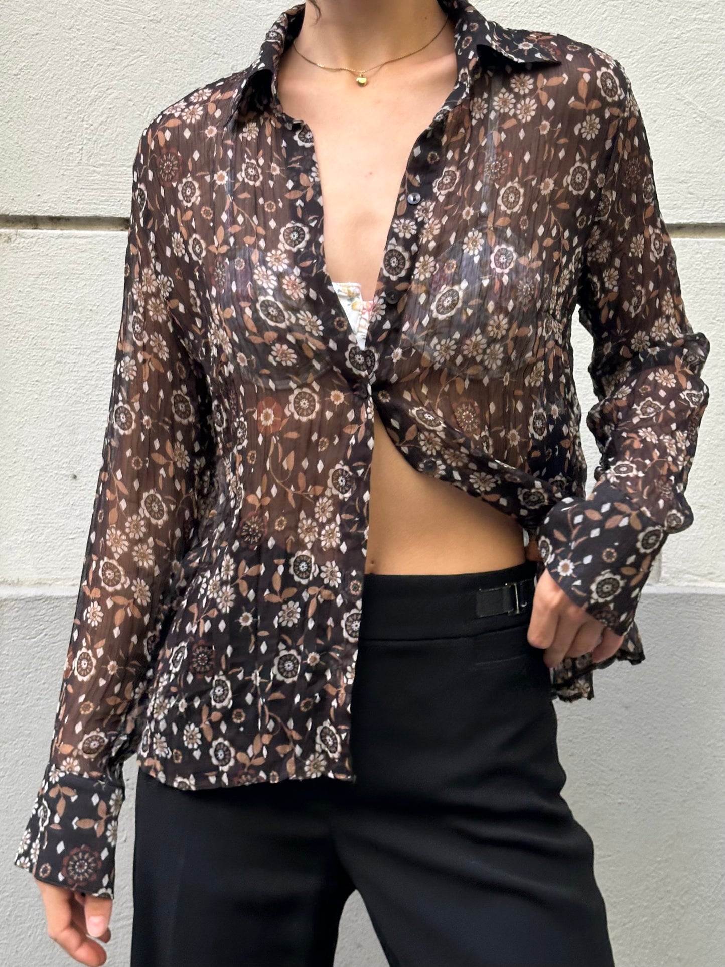 Garry Weber Printed Button Down Blouse S