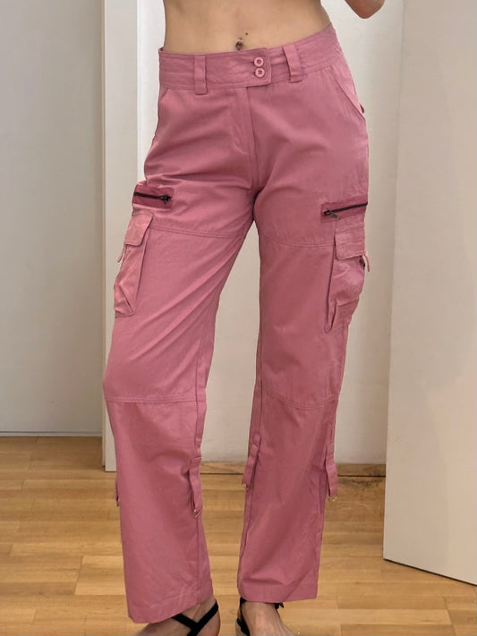 Cotton Y2K Pink Trousers S