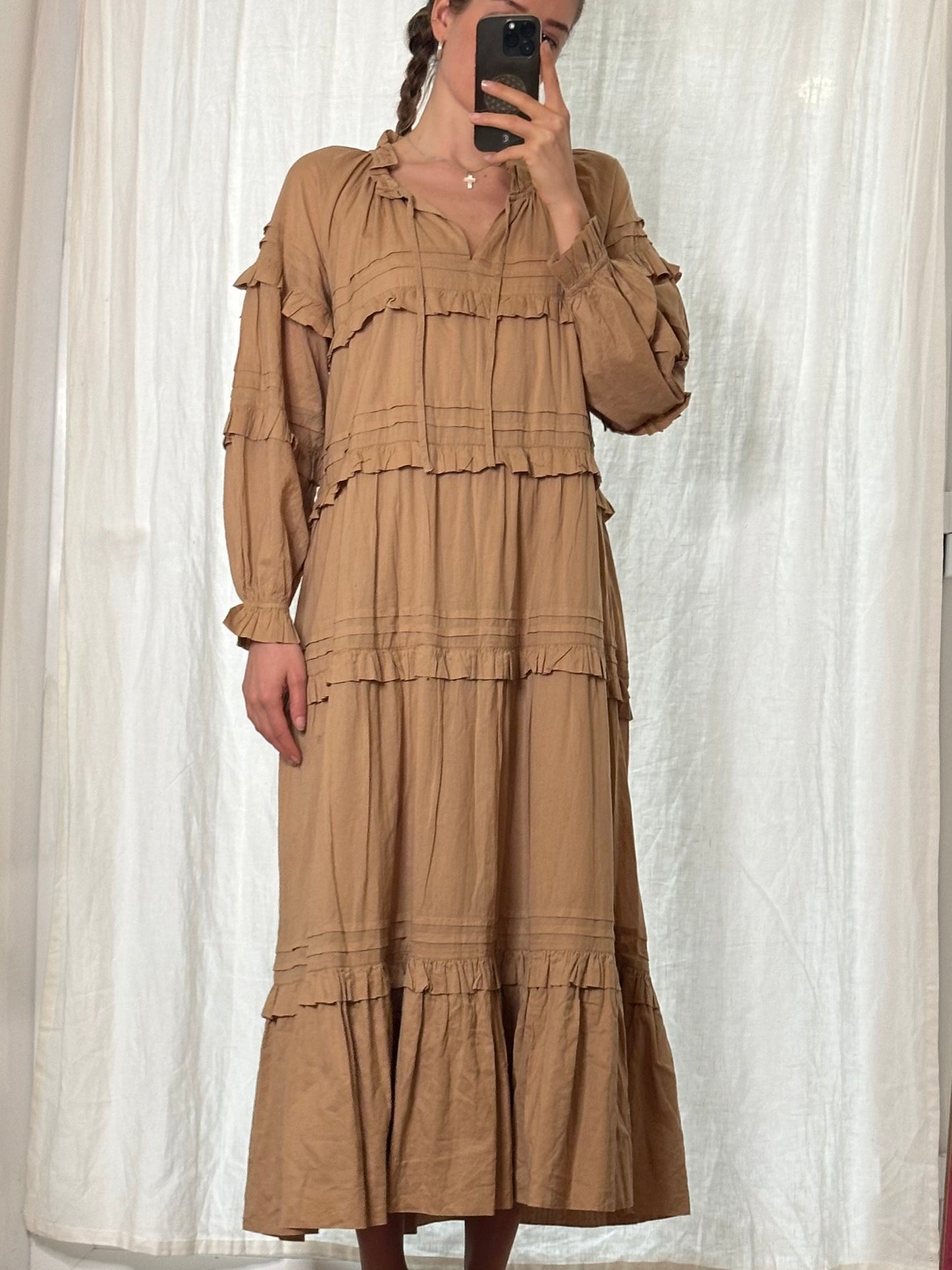 100% Organic Cotton Maxi Dress S