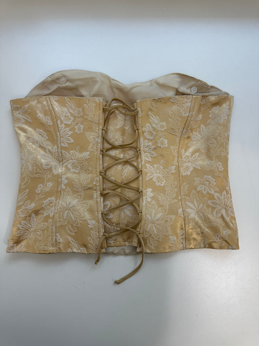 Vintage Golden Corsage Top S