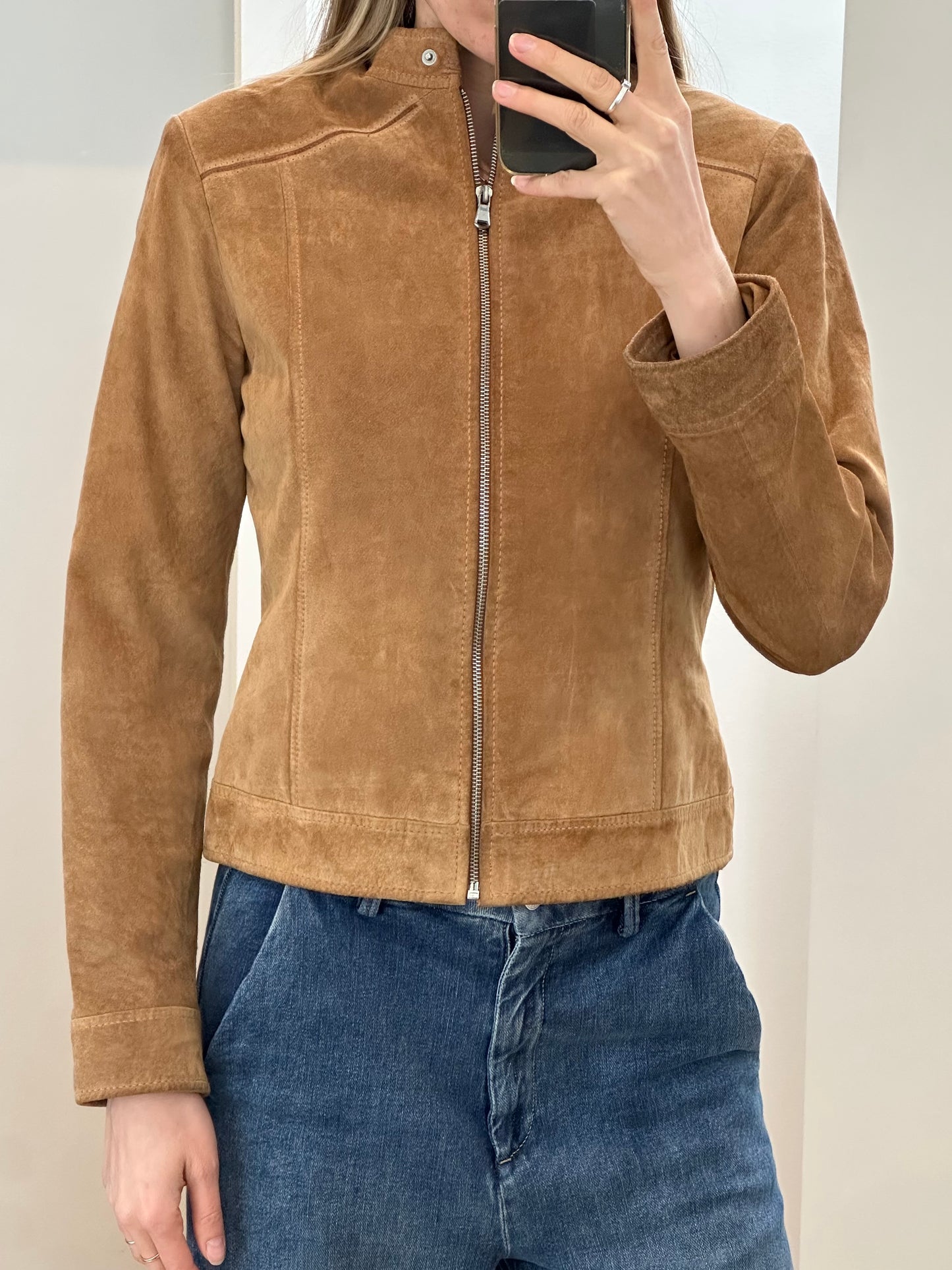 Vintage Suede Leather Jacket S