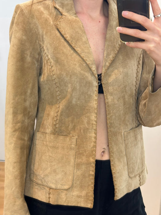Vintage Brown Suede Jacket S