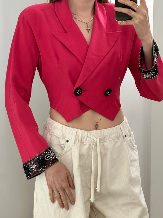 Vintage Cropped Blazer S