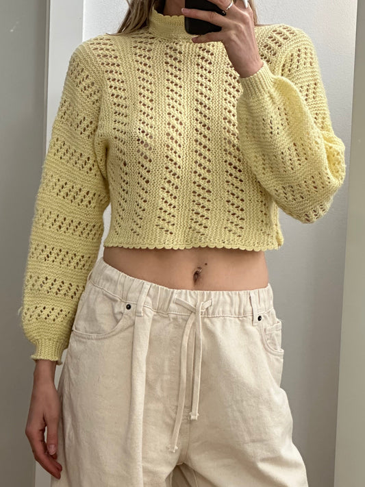Vintage Yellow Cardigan S
