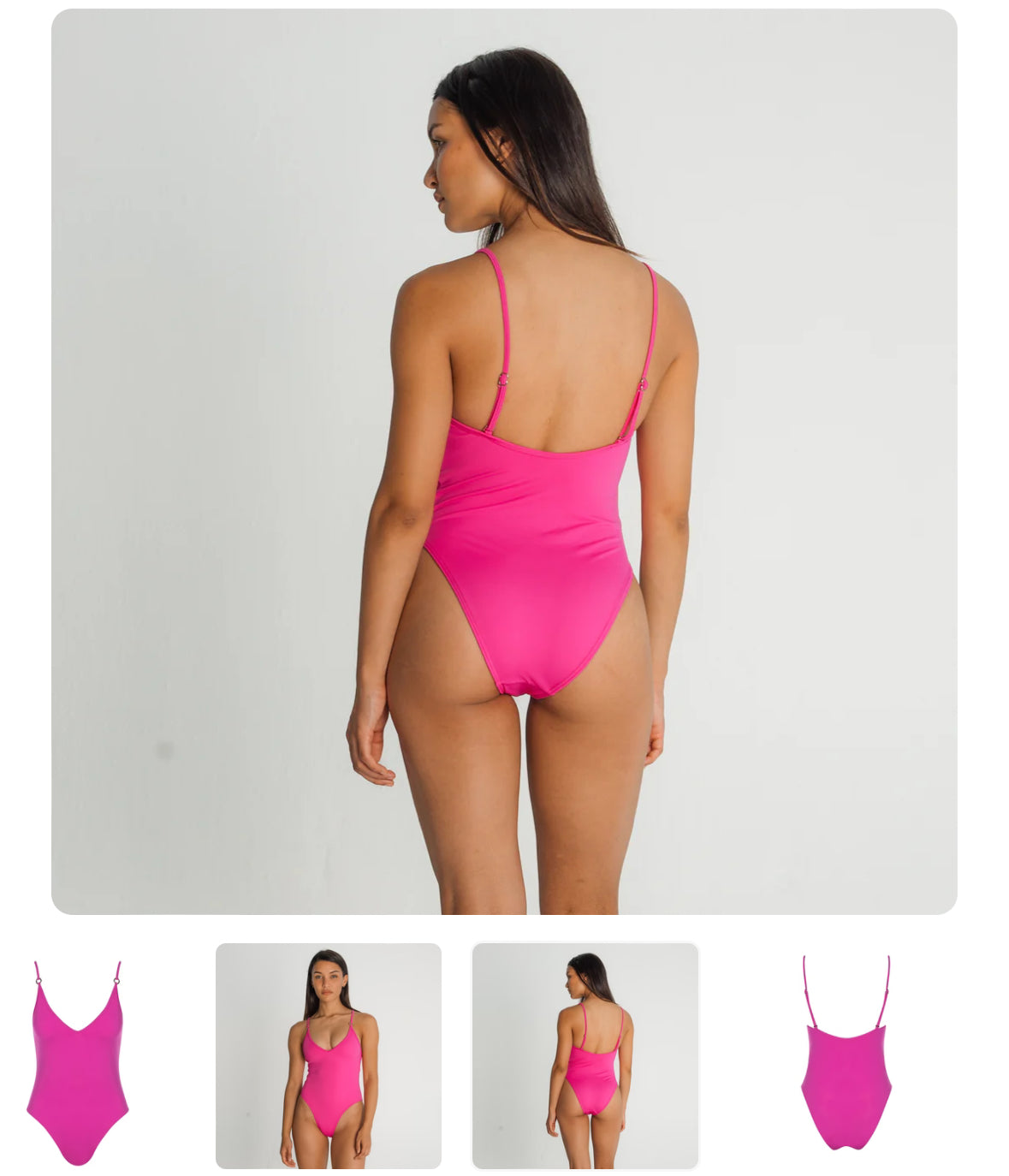 V-Neck One Piece Swimsuit
