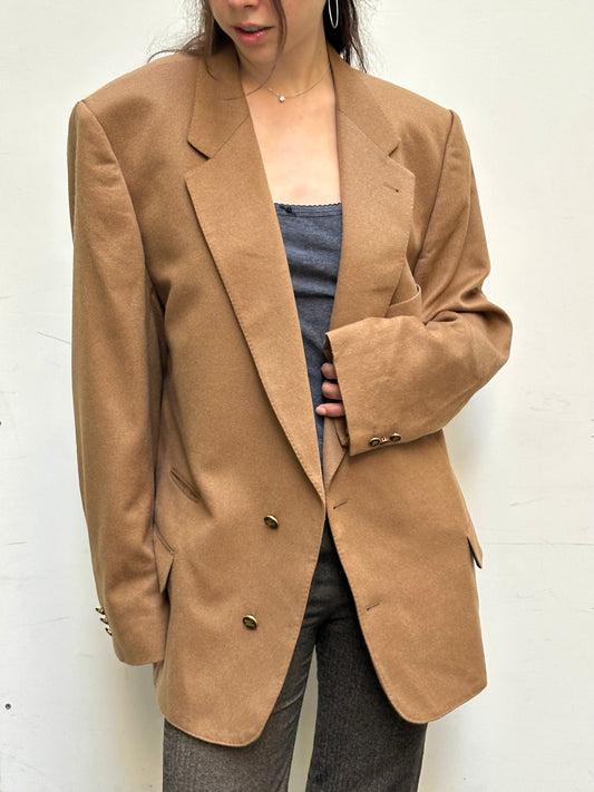 Vintage Burberry 100% Cashmere Blazer XL