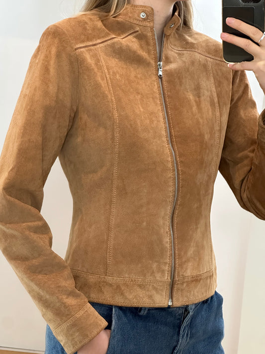 Vintage Suede Leather Jacket S