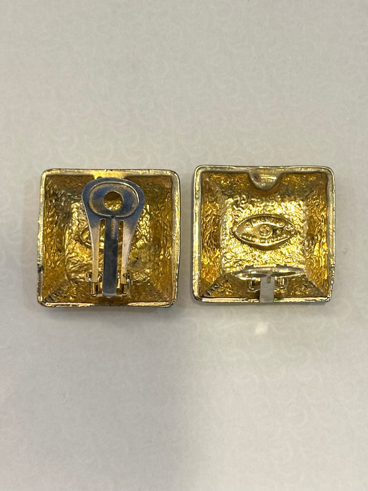 Vintage Chanel Gold Plated Earrings