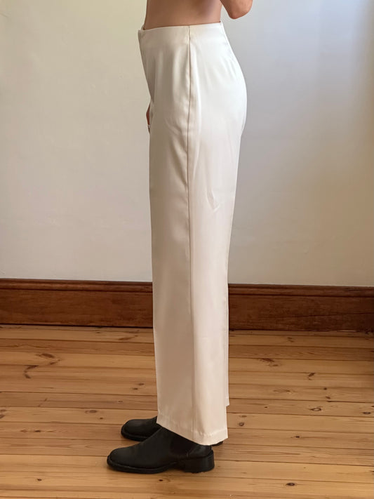 Vintage Cream White Trousers S/M
