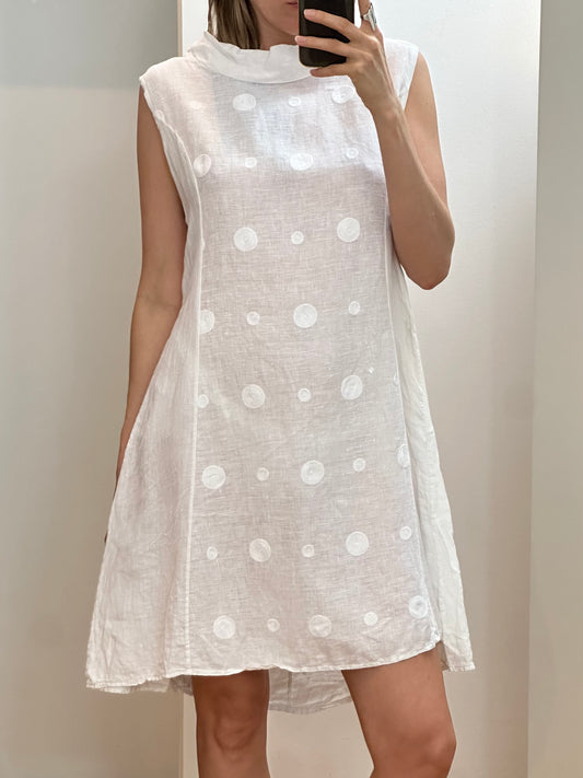 Vintage 100% Linen Dress L