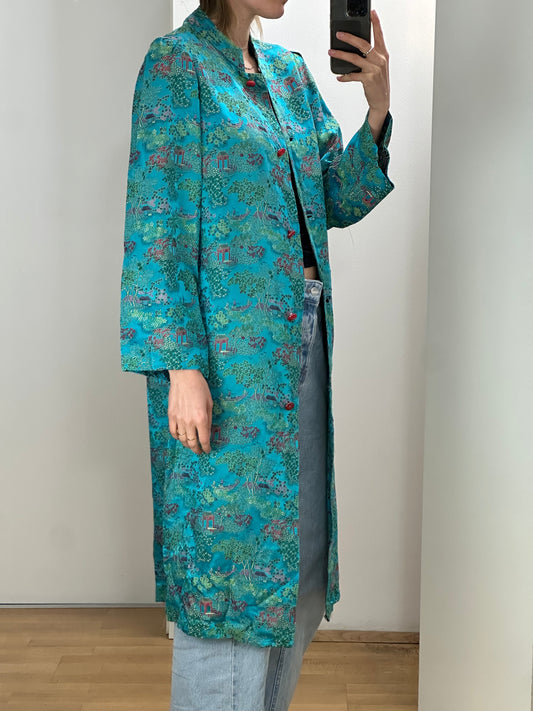 Vintage Turquoise Coat M