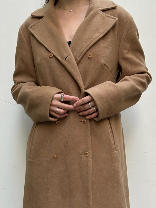 Vintage Wool Brown/Tan Coat M/L