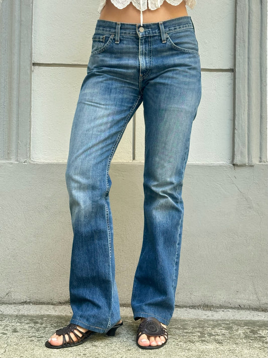 Vintage Levi's Bootleg Mid Waist Straight Leg Jeans S EU 36