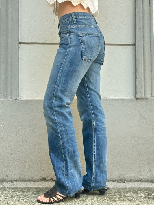 Vintage Levi's Bootleg Mid Waist Straight Leg Jeans S EU 36