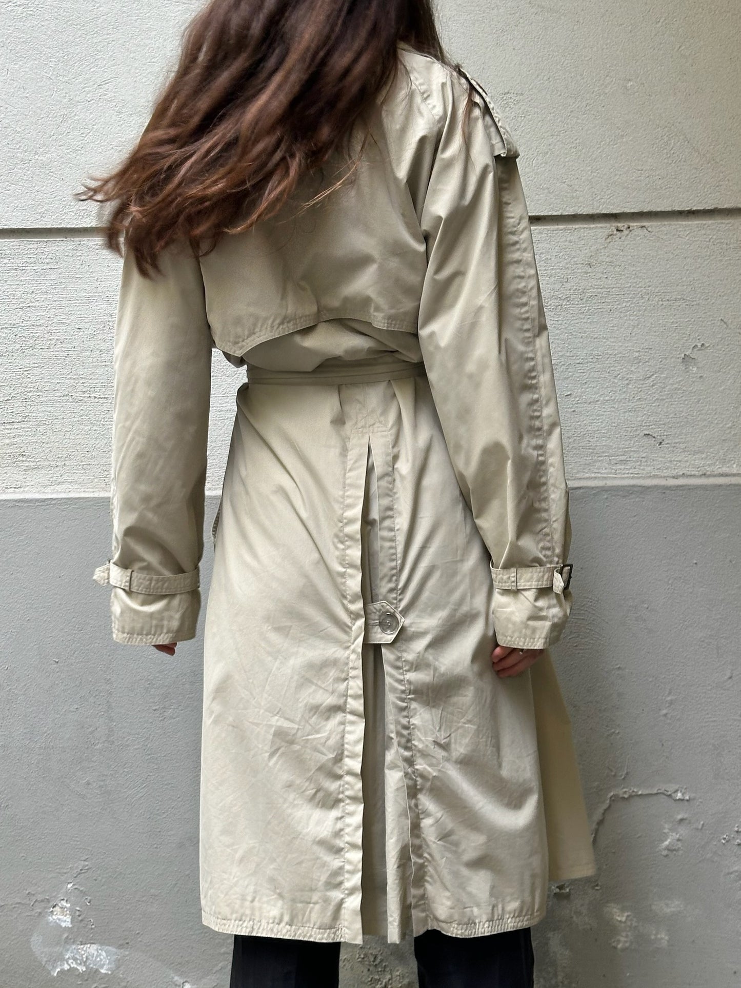 Vintage Light Cream/Beige Trench Coat M/L